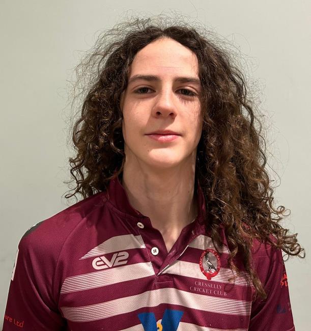 Lucian Thornton - showed his batting skills for Cresselly Lucian Thornton - showed his batting skills for Cresselly